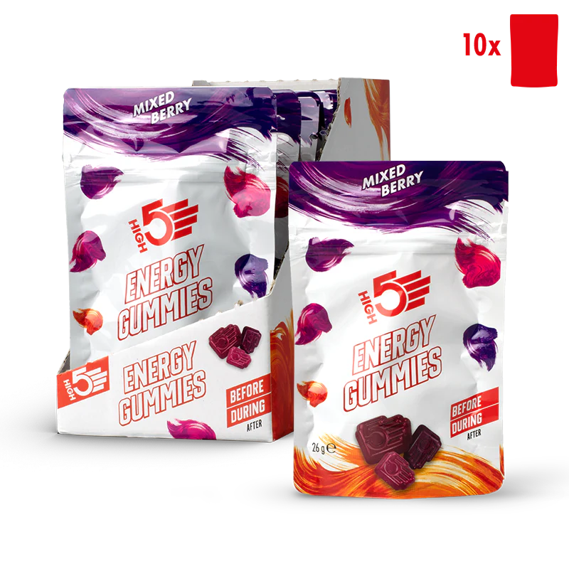 Energy Gummies Mixed Berry High 5 (10 Pack Box)