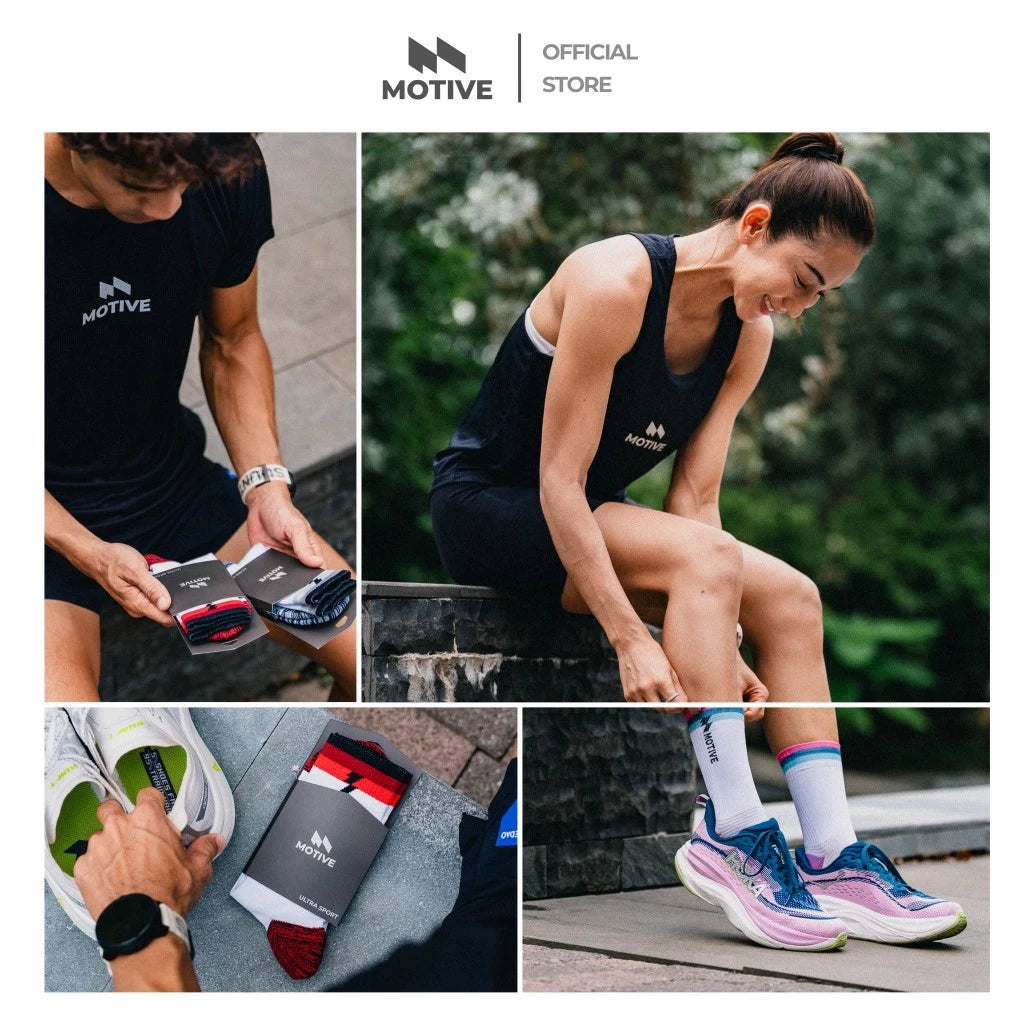 MOTIVE SOCK Ultra Sport Shadow - Grey