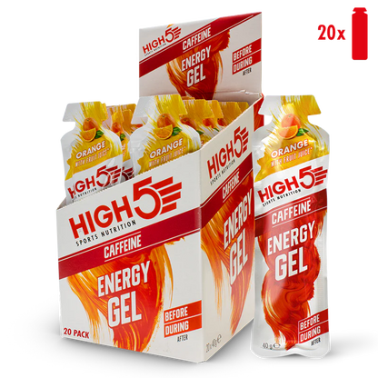 Energy Gel Caffeine Box High 5 (20 Gels)