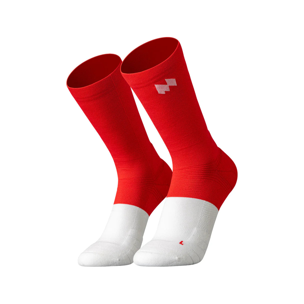 MOTIVE SOCK ULTRA SPEED -  Pure Contrast - Crew - Red Zone